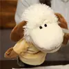 Marionetas de mano animales juegos de manos para calmar muñeca actuación león puede abrir la boca muñeco animal utilería para conferencias de jardín de infantes