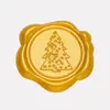Nuevas pegatinas de sello de cera de árbol de Navidad para sobres, pegatinas de sello de cera serie Navidad al por mayor