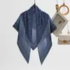 Pañuelo Cuadrado Estilo Francés con Suave Estampado Floral, Disponible en Múltiples Colores, Versátil Pañuelo Decorativo para la Cabeza, Accesorio Femenino para Salidas, Se Puede Usar como Chal