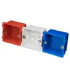 Caja auto-roscante universal 86 caja de registro interruptor enchufe caja inferior retardante de llama PVC oculto caja oculta opcional rojo, azul y blanco