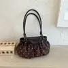Bolsa de mão poá para mulheres, grande capacidade, novo estilo 2026, simples e versátil, bolsa de ombro casual, bolsa transversal, design de laço, bolsa para o dia a dia