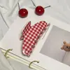 Novo Clipe de Acrílico Xadrez Vermelho Primavera e Verão Grampo de Cabelo para Rabo de Cavalo Alto Retrô Acessórios de Cabelo Ins Clipe de Tubarão Simples Elegante