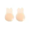 Almohadillas de silicona con orejas de conejo, levanta-senos, push-up, anti-flacidez, protectores de pezón invisibles reutilizables para mujer