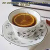 Juego de Tazas de Café Retro Jingdezhen Estilo Europeo Pequeña Taza de Cerámica de Lujo Creativo Pastoral Juego de Té de la Tarde Té Floral
