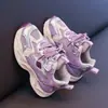 Tênis Esportivo Feminino Primavera 2026 Novos Sapatos Infantis Sapatos para Crianças Pai Sapatos para Meninos Sapatos de Malha Sapatos de Corrida para Estudantes Masculino