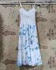 Falda Característica Dali, Vestido Suspendido Dulce Estilo Étnico Hecho a Mano, Nuevo Casual de Verano Teñido Anudado en la Cintura y Otros