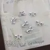Accesorios Populares Dorados para Uñas con Temática de Mariposas, Ultra Brillantes, Lujo Ligero, Mariposa de Diamantes Rosas Girly, Decoraciones para Uñas en Forma de Corazón