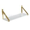 Fabricantes producen estante de almacenamiento de pared estante de una palabra para cocina estante decorativo para sala de estar estante de almacenamiento para baño