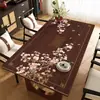 Mantel Individual para Mesa de Comedor Estilo Chino, Mantel de Cuero Resistente al Calor, Resistente a Altas Temperaturas, Mantel Rectangular para Mesa de Café Doméstica, Mantel Protector de Mesa a Prueba de Aceite y Agua