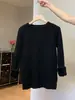 Estilo Coreano Mono de Punto Grueso de Terciopelo Cálido Tejido Suave y Ceroso Camiseta Interior para Mujer Otoño e Invierno Hombro Derecho Manga Larga
