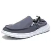 Tênis Masculino Slip-On de Lona, Primavera e Outono, Finos, Leves, Confortáveis, Respiráveis, Para Dirigir, Casuais, Sapatos de Tecido Masculinos