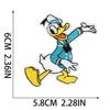 Pegatina de Tela Bordada de Mickey Mouse Xiaotian Parche de Personaje Manwei Pegatina Marca de Bordado para Computadora Pegatina Bordada de Pato Donald Impresión por Transferencia de Calor