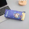 Liquidación - Estuche de Lápices de Monstruo Estilo Japonés de Dibujos Animados, Materiales de Estudio para Estudiantes, Caja de Lápices Grande de PU con Impresión Completa por Ambos Lados