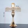 Prato de Bolo Espelho de Vidro Sereia Bandeja de Cristal Suporte para Bolo Decoração de Casamento Artesanato em Metal Ornamentos
