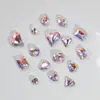 Cristal K9 Diamante Cor Clara Cognac Rosa Base Pontiaguda Multifacetado Super Brilho Cor de Unha Diamante Gota d'Água Quadrado Gordo Coração Diamante Joia