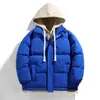 Nueva chaqueta de invierno para hombre y mujer 2026, abrigo acolchado de dos piezas sintético, corte holgado, abrigo de algodón de marca a la moda para hombre