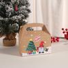 Caja de Embalaje de Fruta Ping An de Navidad Caja de Manzanas Caja Feliz de Dulces y Galletas Caja de Papel Caja de Regalo Portátil Caja de Regalo para Joyería