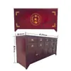 Gabinete de Madera Maciza Económico para Hogar Clínica Farmacia Gabinete de Medicina Tradicional China Mostrador de Dispensación Engrosado Gabinete de Hierbas Fabricante