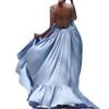 2027 Verano Transfronterizo Nueva Moda Femenina Europea y Americana Sexy Vestido de Tirantes Vestido de Playa para Maternidad Sin Mangas Talla Grande