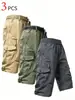 Pantalones Cortos Cargo Rectos de Verano para Hombre Cross-Border 2026, Elegantes Casuales Tácticos con Múltiples Bolsillos para Viajero, Venta al por Mayor