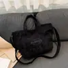 Bolso de Pana para Mujer 2025 Nueva Moda Bolso de Hombro Cruzado Versátil Simple Gran Capacidad Bolso Tote