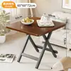 Mesa pequena, mesa de jantar dobrável, adequada para aluguel, portátil para exterior, para montar barracas, para uso doméstico em apartamentos pequenos, mesa de jantar redonda simples