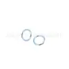 Suministro exclusivo transfronterizo de anillos cerrados de aleación de titanio F136 para nariz, anillos para labios, aretes, anillos sin costura anodizados, joyería para perforaciones.