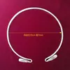 Estilo Étnico de Guizhou Hecho a Mano Joyería de Plata Miao Collar Yingluo Collar Liso Sencillo para Hombres y Mujeres Versátil