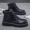 Botas Amarillas Grandes Otoño/Invierno 2026 Botas Martin para Hombre Ropa de Trabajo Impermeables Antideslizantes Zapatos de Senderismo Duraderos Zapatos de Protección Laboral para Sitios de Construcción