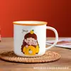Caneca Nostálgica Cerâmica Esmalte Retrô Caneca Antiga Evento de Abertura Presente Impressão de Logo Casal Fabricante