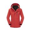 Jieke Rei Lobo Outdoor Três em Um Forro de Lã Removível Outono e Inverno Novo Conjunto de Duas Peças Masculino para Mulheres
