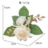 Nueva Flor de Pastel Delicada Naranja Artificial Decoración de Hogar Otoño Rosa de Simulación Adornos de Flores Falsas Venta Caliente Transfronteriza