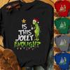 2025 Exportação Europeia e Americana Nova Camiseta Camiseta Grinch de Natal Isto Énatalinosuficiente Camiseta de Natal