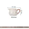 Tetera de Cerámica Horno Ru con Patrón de Montañas y Agua, Taza de Té, Cuenco de Té, Juego de Té, Juego de Té Kung Fu, Tetera para Preparar Té, Estilo Minimalista de Lujo Ligero
