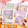 Cuaderno de descompresión de dibujos animados Regalo de premio para estudiante Cuaderno Set de regalo de papelería Diario creativo Venta al por mayor