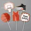 Er Lifan cartão de futebol cartão de basquete atleta menino aniversário festival bolo bandeira camisa moldura de bola assar