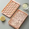 Forma de Gelo Congelante Caixa de Fazer Gelo Bandeja de Gelo Fazendo Cubos de Gelo Doméstico Silicone Fazendo Bola Redonda Molde de Pressionar Artefato Dumplings de Comida