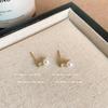 Pendientes Geométricos Simples Estilo Frío Aguja de Plata S925 para Mujer Estilo Ins Elegantes Combinables de Gama Alta Pendientes Geométricos Pendientes