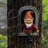 Adornos de Decoración Navideña Gnomo de Jardín Manualidades de Resina Estatua de Enano Anciano de Barba Blanca Regalo de Navidad