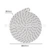Manteles Individuales de Gasa de Algodón Estilo Nórdico, Manteles para Tazón, Posavasos Tejidos Aislantes del Calor, Manteles Individuales Aislantes del Calor, Manteles Decorativos, Manteles Domésticos Anti-Escaldaduras