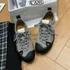 Versão em couro de boi escalada em rocha cor de bloco retrô sapatos de treino alemães femininos 2026 outono novo sapatos esportivos casuais sapatos Forrest Gump