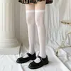 Medias JK para pantorrilla Calcetines de verano hasta la rodilla Estilo japonés Compresión Primavera Otoño Largos para adelgazar el muslo Medias de seda Versátiles para mujer Calcetines de altura media-alta