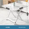 Mesa pequeña, mesa plegable, mesa de comedor, hogar, apartamento, casa de alquiler simple, puesto portátil al aire libre, mesa de comedor cuadrada