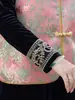 Nuevo conjunto de chaleco de terciopelo estilo chino para mujeres de mediana edad y mayores, ropa para madres, conjunto de tres piezas con cierres de botones, atuendo elegante y con estilo