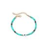 Pulsera tejida a mano estilo bohemio vintage personalizada diseño étnico pieza de cerámica suave pulsera Ojo de Diablo