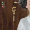 Pasador Largo con Borlas Estilo Antiguo, Dinastía Han, Accesorios Versátiles para el Cabello Estilo Hada Antiguo, Pasador, Tocado Estilo Hada de Palacio, Pasador