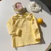 Camiseta Esportiva Branca de Manga Longa Estilo Coreano para Meninos, Primavera e Outono, para Adolescentes e Crianças, Blusa Fina de Algodão Estilo Academia, Camiseta de Segunda Pele para Meninas