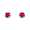 Aretes de Aro de Circonita Simple de Moda Exquisita Nicho para Mujer, Elegante Lujo Ligero, Diseño Compacto Versátil Venta al por Mayor
