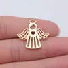 27X27Mm 2.7g Multicolor Accesorios para Joyería Hecha a Mano DIY Personaje Ángel Colgante de Ángel Corazón