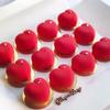Molde de silicone para sobremesa mousse de amor de 8 peças, molde esférico para chocolate, molde para pudim, molde para gelo de gelatina, molde para vela